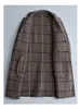 Herren Wollmischungen PFHQ Herbst Winter Herren Trendy Casual Trench Plaid Wollmantel Stilvolle Männliche Elegante Windjacke Hochwertige Jacke 1Q4541 221208