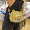 Borse da sera Borsa da donna in tela vintage Simpatico orso a forma di studente giapponese interessante 2022