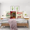 Dekoracje świąteczne 45x45cm łosia poduszka w wesołym wystrój do domu Cristmas Poduszka Ozdoba 2023 Prezenty Navidad Rok