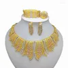 Necklace Earrings Set Kingdom Ma Classic Dubai Women Gift African Bridal Wedding Necklace/Earring/Ring/Bracelet