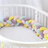 Bedrails geboren vlecht knoop kussenkussen voor kinderwieg bescherme bescherming COT Room Decoratie tiener 221209