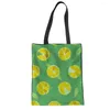 Bolsas de noite bolsa de lona de limão fofa para kawaii garotas de compras bolsas de compras legais verão frutas frescas designer de mulheres portáteis