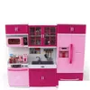 Kitchens Play Food Kids Large Children /27S Kitchen With Sound And Light Girls Pretend Cooking Toy Set Pink Simation Cupboard Gift Dhvan