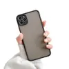 iPhone 14 13 12 11 Pro XS Max X XR 7 8 Plus Luxury Contrast Color Frame Matte Hard TPU PC Protective