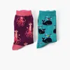 Chaussettes pour hommes 1 paire drôle robe en coton peigné coloré nouveauté décontractée équipe skateboard pour cadeaux de mariage