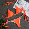 Zwemkleding 2022 Crystal Diamond Sexy Women Swimsuit Halter Push Up Girls Swimwear Bikini Set Luxe Rhinestone Thong Bikini T221208