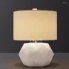 Bordslampor modern naturlig marmor vertikal lampa europeisk stil vardagsrum sovrum sovrum dekorativ