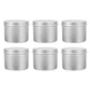 Emballage cadeau Conteneur Boîtes Tin Jar Métal Cire Stockage Cookie Perles d'aluminium Boîte à thé Soja Faire fondre le sucre rond peut vider le support Makingjars Tinplate