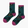 Chaussettes pour hommes 1 paire drôle robe en coton peigné coloré nouveauté décontractée équipe skateboard pour cadeaux de mariage