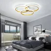 Kroonluchters moderne led kroonluchter ringen cirkel plafond goud wit woonkamer eetkamer keuken binnen verlichting decoreren hanglamp lamp armatuur