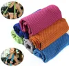 Titanium Sport Accessoires 30X90CM Glace Froid Serviette De Sport Refroidissement D'été Coup De Soleil Exercice Polyester Doux Respirant 10 Couleurs F1213