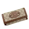 Klassieke portemonnee Dames schoudertassen met diagonale ketting Designer handtas Mode dubbele letter gedrukte kaart portemonnee 240P