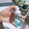 Storage Bottles Handmade Crystal Rhinestone 60ml Plastic Spray Bottle Alcohol Cosmetic Mini Sprayer Refillable Travel Portable