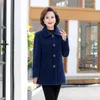 Femme laine maman automne hiver veste femme vison velours vestes femme taille 5XL ample mi-long Chic Noble Woolan coupe-vent pardessus