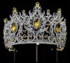 Anmutige blaue Kristalle Krone Hochzeit Braut Tiara Haarschmuck