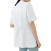 Stomatologue haut de gamme personnalisé médical beauté en plastique infirmière blouse de laboratoire à manches courtes blanc-manteau robe blanche médecin vêtements de travail