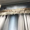 Curtain Fresh And Elegant Pasted Velvet Embroidered Window Screen Custom Translucent For Living Dining Room Bedroom