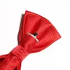 Bow Ties 2022 Högkvalitativt mode för män Bröllop Elegant Red Bowtie Club Bankettjubileumsfjäril