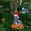 Рождественские украшения подвесная деревянная собака капля