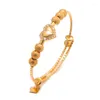 Bangle Annayoyo Baby Boys Braccialetti Color oro Gioielli per bambini etiopi Dubai Bracciale Regali di nozze per feste