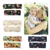 Mode handgemaakte geknoopte elastische ouder-kind haarband schattige print bunny oren baby hoofdtand kid accessoires foto rekwisieten