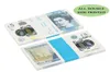 Falska pengar roliga leksak realistiska brittiska pund kopia gbp brittiska engelska bank 100 10 anteckningar perfekt för filmer filmer som annonserar sociala me8112860