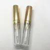 4ml 2.5ml Lipcare Ambalaj Altın Kapak Dalgalı Su Damlası Yaldızlı Sır Şişeleri Dudak Renk Tüpü Kirpik Büyüme Sıvı Eyeliner Yanlış Kirpik Boş Şişe LK397