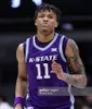 College Basketball Wears Mens Youth Basketball Jersey Stitched Kansas State Wildcats Keyontae Johnson Markquis Nowell David N'Guessan Tykei Greene Cam Carter Ant