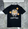 Klassiker herrar t shirts hjärta hög kvalitet märke besättning halskromer korta ärmar toppar tees ch t-shirts tröja casual hästsko sanskrit cross tryck t-shirts1ls3