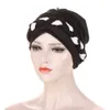 Yeni Müslüman Örgü Türban Şapkaları Twist Silky Caps kemo Beanies Headwrap Kanser Saç dökülmesi kapağı