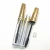 4ML 2.5ML Lipcare Packaging Gold cap wavy water drop gilded glaze bottles Lip color tube eyelash growth liquid eyeliner false eyelash empty bottle LK397