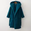 Veste d'hiver en duvet pour femme, manteau élégant, épais et chaud, Parka longue, imperméable, vêtements d'extérieur, 2022