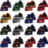 Moda todas as equipes de beisebol gorros equipe bordado beisebol 2023 final cuffed malha chapéu esporte crânio tricô chapéus de inverno para homens mulheres SU-005