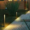 Thrisdar Outdoor Garten Rasen Pfosten Lampe 7 geformt Villa Landschaft Hinterhof Weg Säule Licht wasserdichte Pole Poller