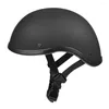 Motorcykelhjälmar Vintage Half Open Face Helmet Retro Motorcykel Scooter Biker Riding Chopper Style Cruiser Capacetes Para Moto