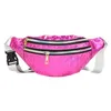 Taille Taschen 1PC Holographische Fanny Pack Hologramm Tasche Laser PU Strand Reise Banane Hüfte Bum Reißverschluss Frauen Mädchen Brust 221208