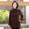 Femme laine maman automne hiver veste femme vison velours vestes femme taille 5XL ample mi-long Chic Noble Woolan coupe-vent pardessus