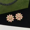 Fashion Brand Flower Letter Earring Ear Stud Classic Designer Earrings Statement Eardrop for Women Lady Party Wedding Jewelry With Box