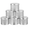 Latas de contêiner de embrulho de presente TIN TIN JAR METAL METAL CANTO DE CAIXA DE ALUMINAGEM CAIXA DE TEA CABELA DE SOY MELT ROUNTO PODE ESPERA PARA FAZENDO DE TINKAR