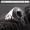 Cluster-Ringe Herrenring Zeigefinger 925 Silber Sterling Thai handgefertigt japanisch und koreanisch