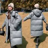 Kvinnor Down Parkas Olong Winter Jacka Women Down Jackets Stor storlek 90 White Duck Down Loose Large Quilt Models mode Varma huva rockar tjockare 221208