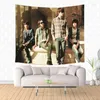 Tapestries Home Decorative Ode Name Blue Wall Tapestry Hanging Carpet Polyester Sofa Cover Beach Towel Bed Sheet Throw Blanket