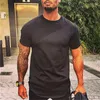 Мужские рубашки Mens Mens Brand Muscle Короткая рубашка бодибилдинг фитнеса мужская одежда синглеты плюс футболка большой размер хлопковая сетчатая рукав