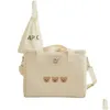 기저귀 가방 mtifunctional Mother Baby Bag Waterproof Bear 자수 열 방화 엄마 패션 음식 저장 220610 드롭 배달 dh8ye