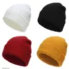 Lyxig stickad hatt märkesdesigner beanie cap män kvinnor höst vinter ull kepsar avslappnad mode för kärlek