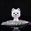 Interieurdecoraties bling strass Regatone schattig puppy hondenauto dashboard ornament schuddend hoofd display decor handgemaakte crystal automatische accessoires