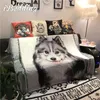 Chair Covers Cool Dog Alaska European Style Sofa Towel Leisure Blanket Decor Bed Cover Cloth Tablecloth Carpet Bay Window Cushion