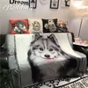 Chair Covers Cool Dog Alaska European Style Sofa Towel Leisure Blanket Decor Bed Cover Cloth Tablecloth Carpet Bay Window Cushion