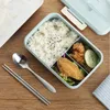 Dinnerware Sets Ecofriendly Bento Box 1000ml Student Office Outdoor Travel Adult Children Lunch Microwave Heated Container Meal Prep