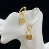 Med ruta 2022 Women Designers Stud Bag Design 18K Gold Plated Luxury Earrings Hoop Studs Wedding Earring Girls Gift9408705